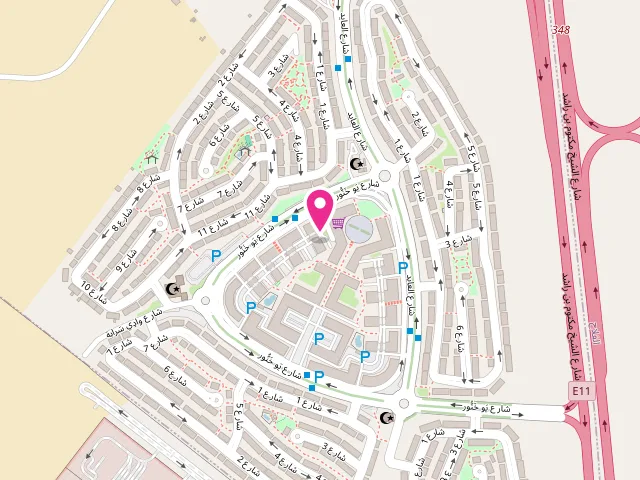 Map showing the location of Old Town Laundry at Villas Downtown - Al Reef - Abu Dhabi - United Arab Emirates