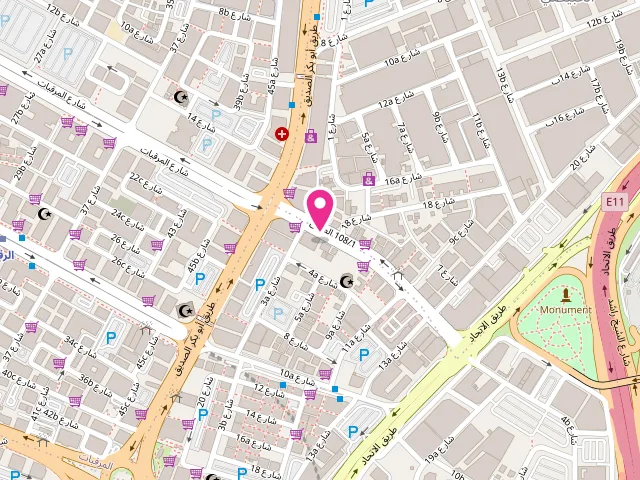 Map showing the location of Omni Cleaners at Omni Cleaners, Shop No 1, Hamood Abdulla Alyasi Building, Al Khabaisi - 22A St - بور سعيد - ديرة - دبي - United Arab Emirates