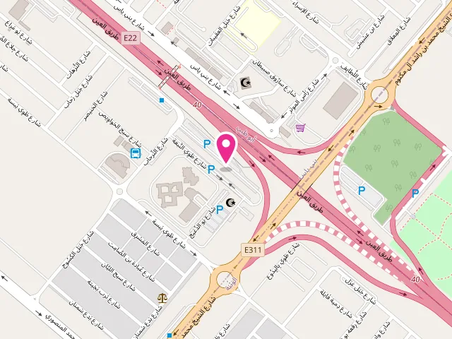 Map showing the location of Osama Laundry at 7th building Bani Yas St - Bani Yas - Baniyas West - Abu Dhabi - United Arab Emirates