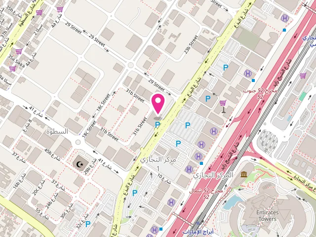 Map showing the location of Premium Care Laundry – Satwa at 154 308th Rd - Al Satwa - Dubai - United Arab Emirates