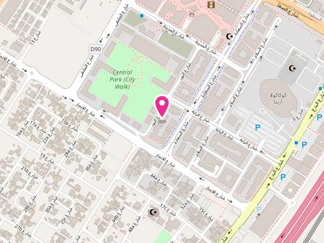 Map showing the location of Primavera Dry Cleaning - City Walk at City Walk Building 13 - Al Wasl - Dubai - United Arab Emirates