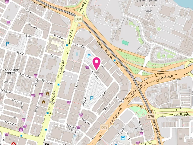 Map showing the location of Pro Clean Laundry at Wasl Topaz Shop No:20 - 7B St - Al Karama - Dubai - United Arab Emirates