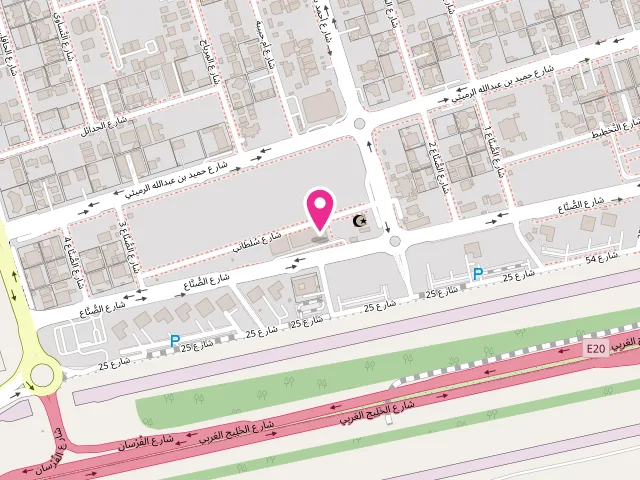 Map showing the location of Qasr Al Khaleej Laundry at 31 As Sunnaʹ St - Khalifa City - Sector 33 - Abu Dhabi - United Arab Emirates