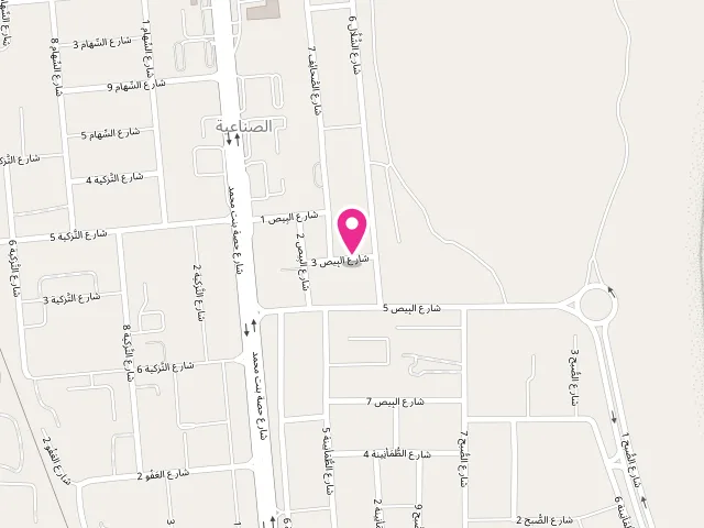 Map showing the location of Rains Laundry - مغسلة رينز at Al Hidadah St - Industrial Area - Al Safrah - Abu Dhabi - United Arab Emirates