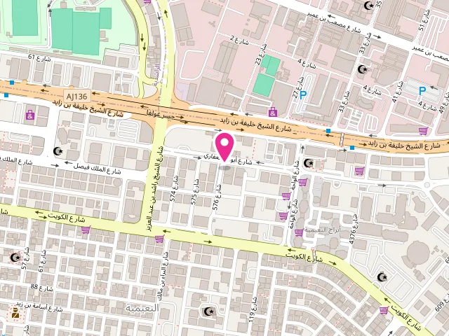 Map showing the location of Redha Laundry at 9FQ4+5MR - Al Nuaimia 1 - Ajman - United Arab Emirates