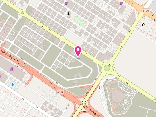 Map showing the location of ROYAL CLASS LAUNDRY at AL BAIK - NEW - BUILDING NO-5104 SHOP NO-6 - تجارية مويلح - المنطقة الصناعية - الشارقة - United Arab Emirates