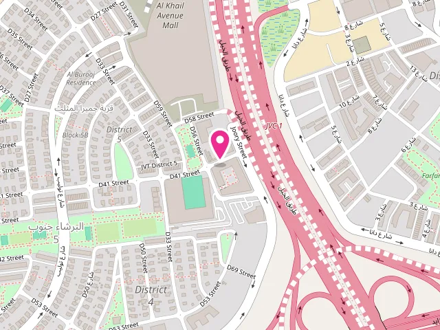 Map showing the location of Royal Express Laundry at Imperial Residence Tower B - 25XV+7XP - البرشاء جنوب الخامسة - Jumeirah Village Triangle - دبي - United Arab Emirates