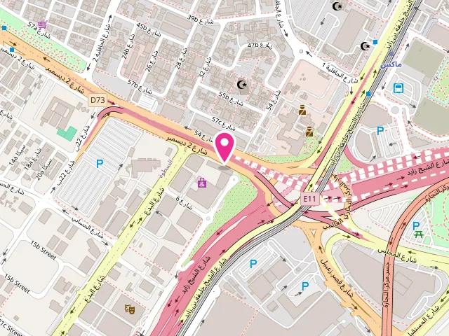 Map showing the location of Royal Hangers Dry Cleaners at The H - Trade Center First - Dubai - United Arab Emirates