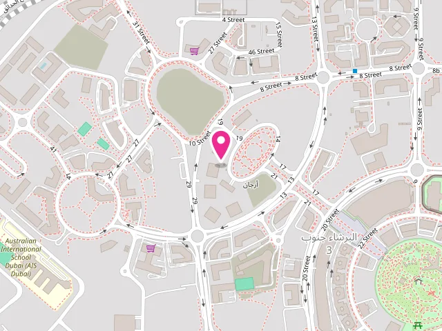 Map showing the location of Royal Monarch Laundry at Grandiose Hyper Market Al Sayyah Residence Arjan - Al Barsha South Third - Al Barsha South - Dubai - United Arab Emirates