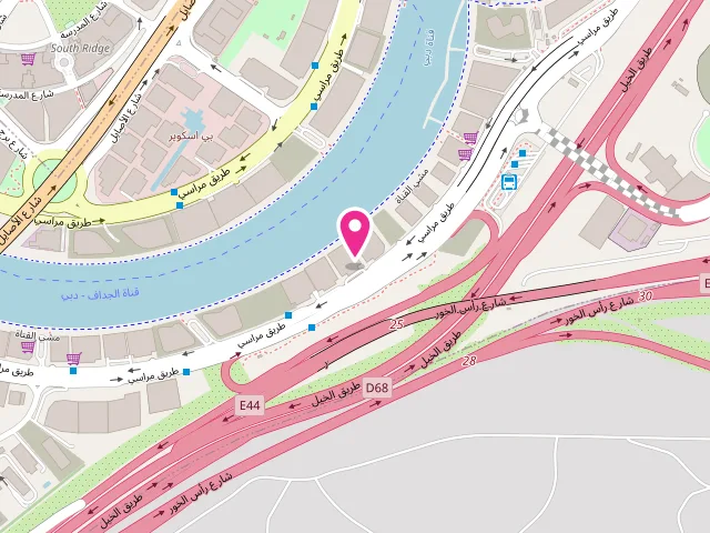Map showing the location of Royal Monarch Laundry at Royal Continental Suites - Marasi Dr - Business Bay - Dubai - United Arab Emirates