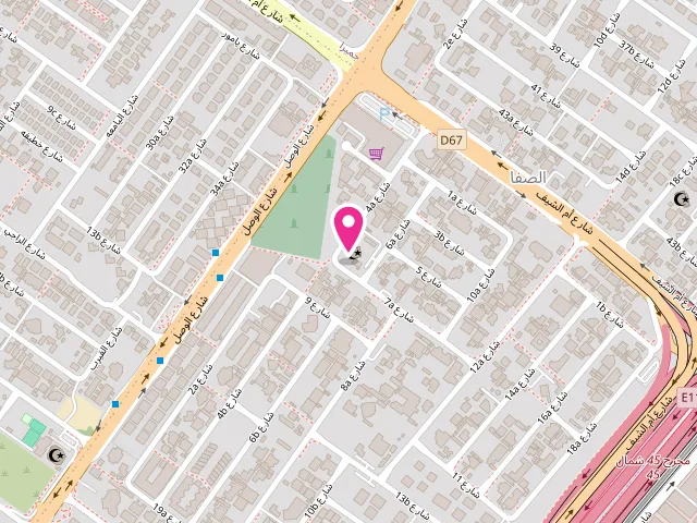 Map showing the location of ROYAL WASH LAUNDRY SERVICES at 4 7A St - Al Safa Second - Al Safa - Dubai - United Arab Emirates