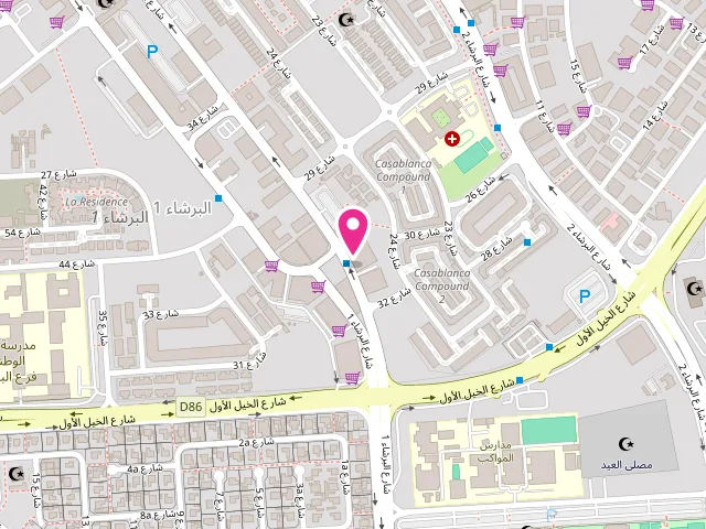 Map showing the location of Saeed al marri laundry (branch) at Al Barsha First - Al Barsha - Dubai - United Arab Emirates