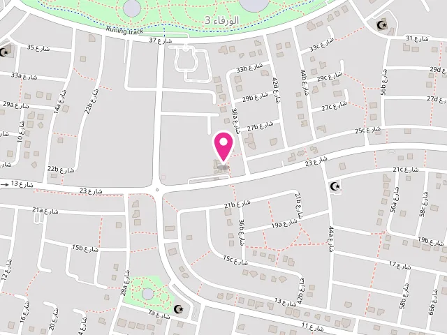 Map showing the location of Shamsa Laundry Dubai Branch at Aswaq Mall - Al Warqa'a Third - Al Warqa 3 - Dubai - United Arab Emirates