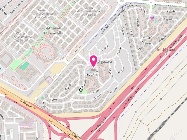 Map showing the location of Silver star laundry LLC - Dry Cleaning Service Layan Community at Located in Layan Community Center - Road J - off Al Waha Rd - Wadi Al Safa 7 - Layan - Dubai - United Arab Emirates