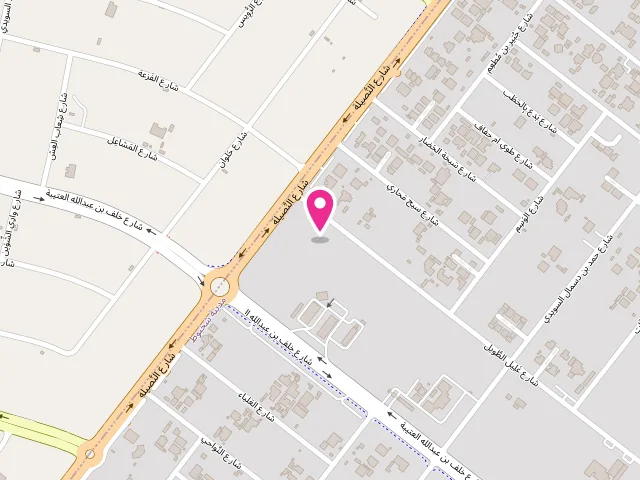 Map showing the location of Simra Laundry Shakhbout City at 9JCG+27 - Shop 6 - Shakhbout City - MSH42 - Abu Dhabi - United Arab Emirates