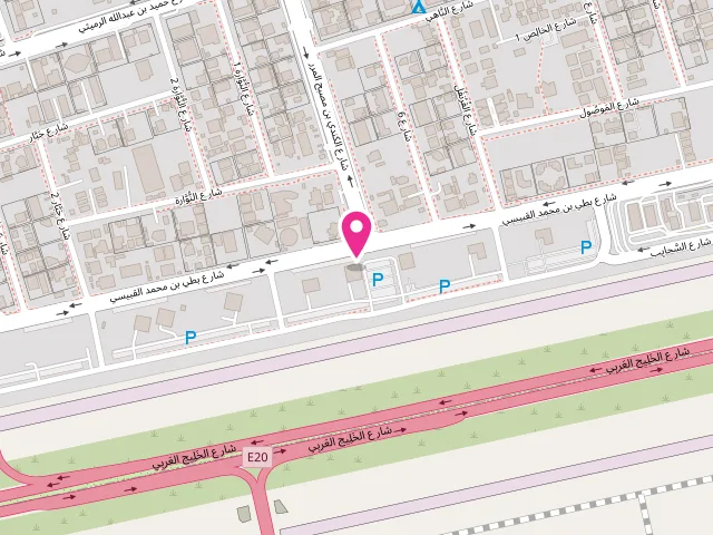 Map showing the location of Simra Laundry مصبغة سيمرا at Khalifa City - Sector 13 - Abu Dhabi - United Arab Emirates