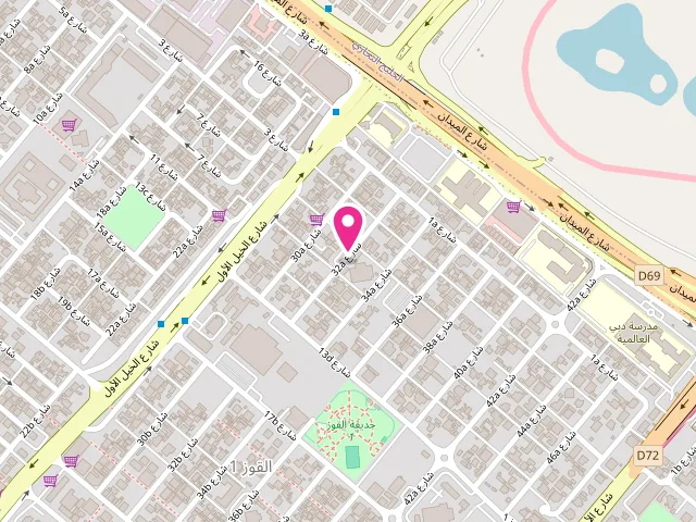 Map showing the location of Smiley Laundry at 9 32a St - AL EMAM AL MONTADHER - near MASJED - القوز الأولى - القوز - دبي - United Arab Emirates