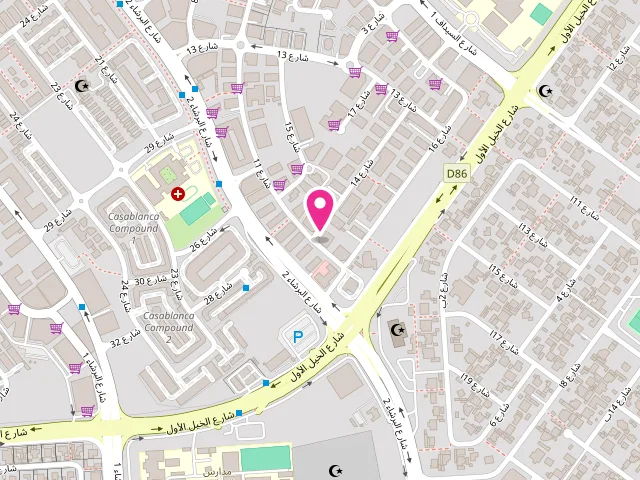 Map showing the location of Snappy Laundry at Al Sarraf Building - Al Barsha First - Al Barsha - Dubai - United Arab Emirates
