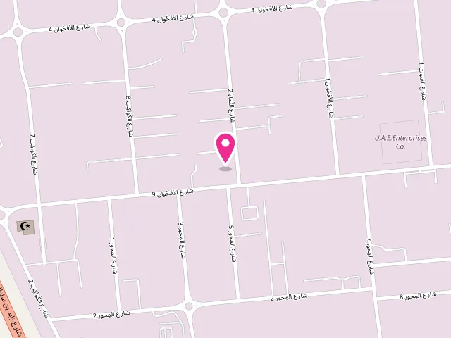 Map showing the location of Snow bubbles Laundry - مغسلة سنو ببلز at 134 Al Nama Street 2 - Al Noud - Wadi Al Ain 1 - Abu Dhabi - United Arab Emirates