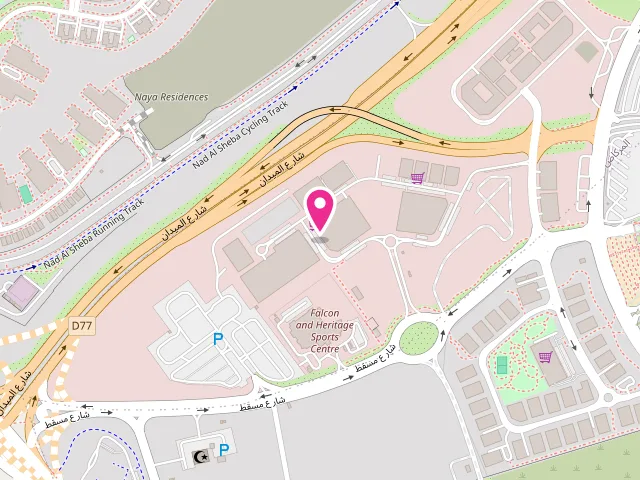 Map showing the location of Spinners Laundry & Dry cleaning services LLC in Dubai at Dar Mira Building - Shop No. 4 - Al Meydan Rd - Nad Al Sheba - Nad Al Sheba 1 - Dubai - United Arab Emirates