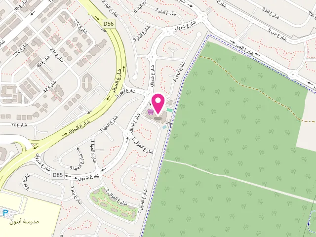 Map showing the location of Spotfree laundry at Shorooq community - Shorooq Dr - Mirdif - Shorooq - Dubai - United Arab Emirates