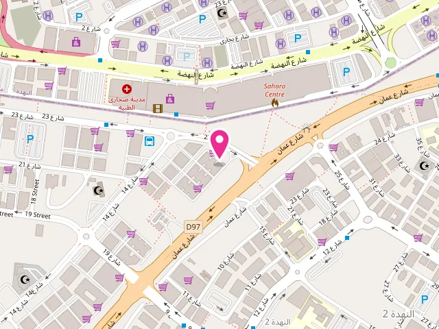 Map showing the location of SSS300 laundry at Major General Sharafuddin Building, Shop 4 - near Wakha Restaurant - النهدة الأولى - النهدة - دبي - United Arab Emirates