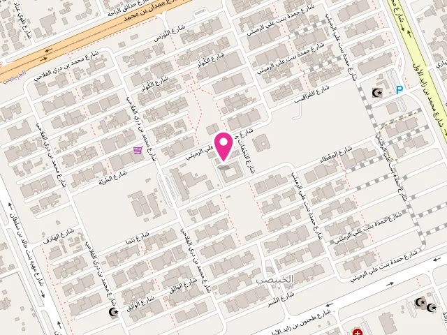 Map showing the location of Suhail Laundry مغسلة سهيل at Al Khibeesi - Al Meryal - Abu Dhabi - United Arab Emirates