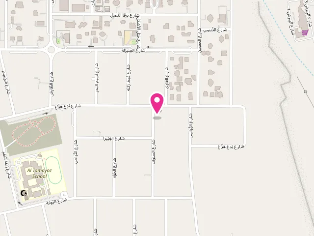 Map showing the location of Suhail Laundry at Falaj Hazza' - Al Mnaizlah - Abu Dhabi - United Arab Emirates