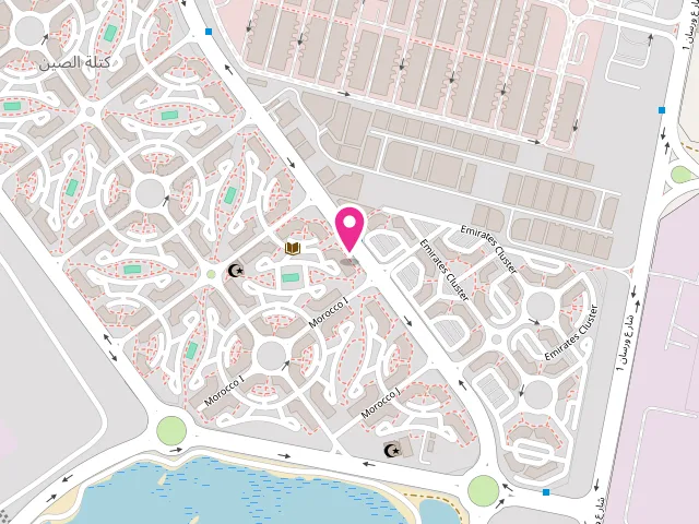 Map showing the location of Sunset Laundry LLC at Dubai - Warsan First - Dubai International City - Dubai - United Arab Emirates