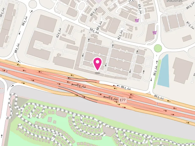 Map showing the location of The Diam Laundry at Leader sport wear houses - WH#9 - opp. Aiko Hyper market - Dubai Investment Park First - Dubai - United Arab Emirates