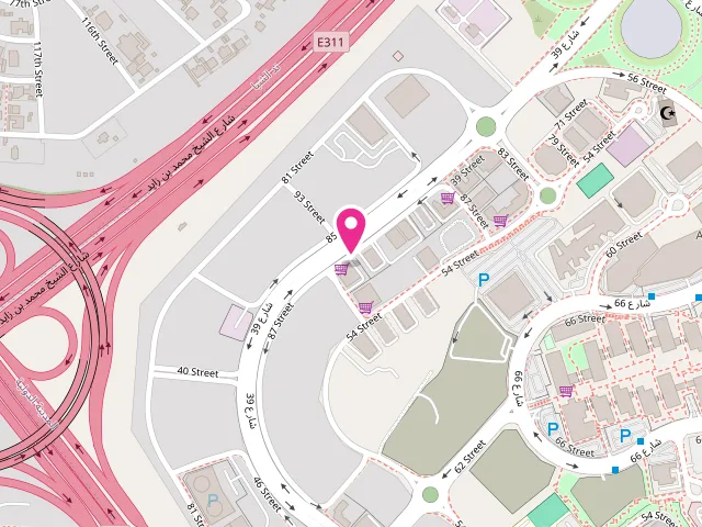 Map showing the location of The Laundry FZE at Nadd Hessa - Dubai Silicon Oasis - Dubai - United Arab Emirates