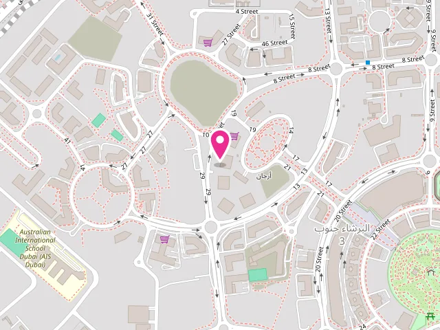 Map showing the location of The Laundry House LLC at 367Q+55 - Al Barsha South Third - Al Barsha South - Dubai - United Arab Emirates