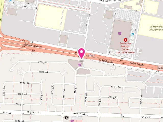 Map showing the location of The Laundry Hub - Best laundry services in Mirdif at Mirdif Avenue Mall 2nd Floor and Basement Level 2 - مردف - دبي - United Arab Emirates