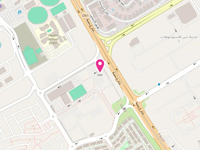 Map showing the location of The Laundry Hub - Best laundry services in Tilal Al Ghaf at 26MJ+4Q - Al Hebiah Fourth - Tilal Al Ghaf - Dubai - United Arab Emirates