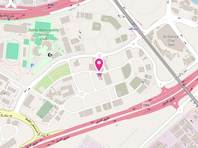 Map showing the location of The Laundry Press Launderers LLC-Al Jadaf at Al Jaddaf Shop No 2, Jadaf residence - الجداف - دبي - United Arab Emirates
