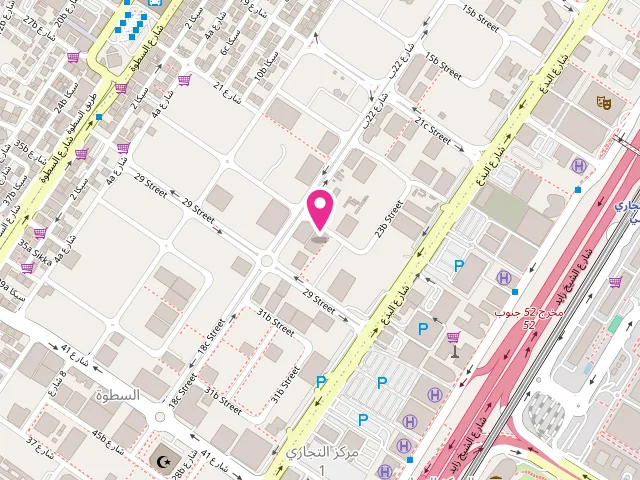 Map showing the location of The Natural Laundry Company at 72 28A St - Al Satwa - Dubai - United Arab Emirates