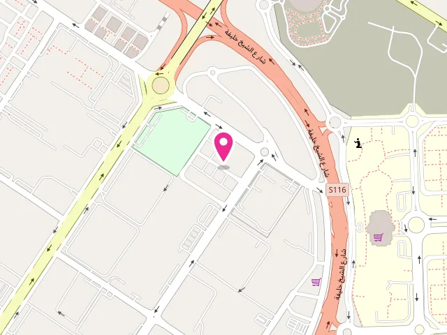 Map showing the location of TOP CLEAR AUTOMATIC LAUNDRY - SOLE PROPRIETORSHIP L.L.C. at Kay 4 - Shop No.: 1 - Muwaileh Commercial - Industrial Area - Sharjah - United Arab Emirates