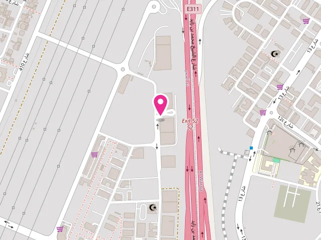 Map showing the location of Two Click Laundry at Unnamed Road - Nadd Al Hamar - Dubai - United Arab Emirates