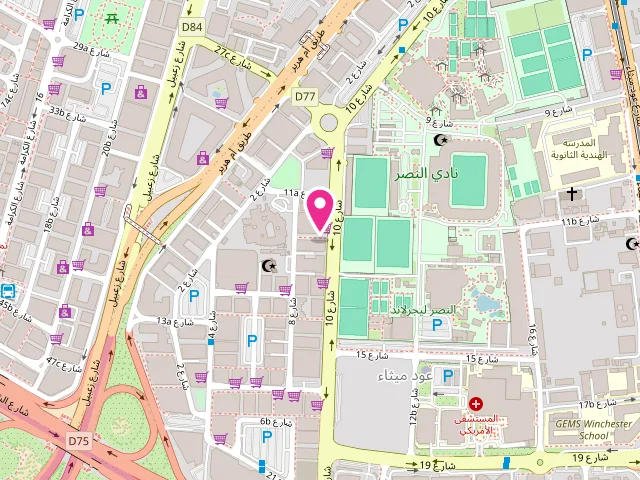 Map showing the location of Urban Wash-Drycleaning & Laundry at Ground Floor, Mozan Building - عود ميثاء - دبي - United Arab Emirates