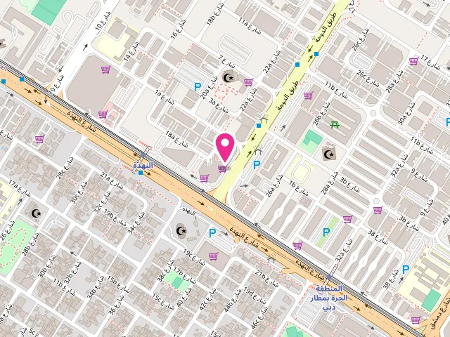 Map showing the location of Valet Express Dry Cleaners & Launderers (Branch) at Al Mozna Building - Office 213 - 101 Al Nahda St - Al Qusais - Dubai - United Arab Emirates