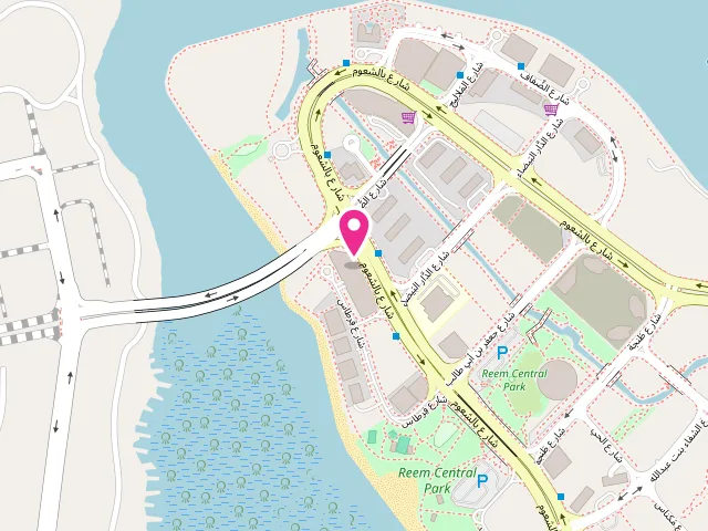 Map showing the location of Washio Dry Cleaners Br. 1 at Oceanscape building - Reem Island, Oceanscape - 52 شارع قِرطاس - جزيرة الريم - الريم شمس 1 - أبو ظبي - United Arab Emirates
