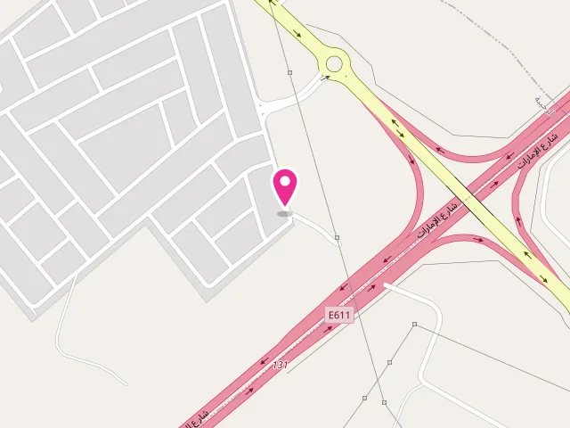 Map showing the location of West Laundry at behind Al-Aswaq Hyper market - Al Dhait - Khalifa City - Ras Al Khaimah - United Arab Emirates