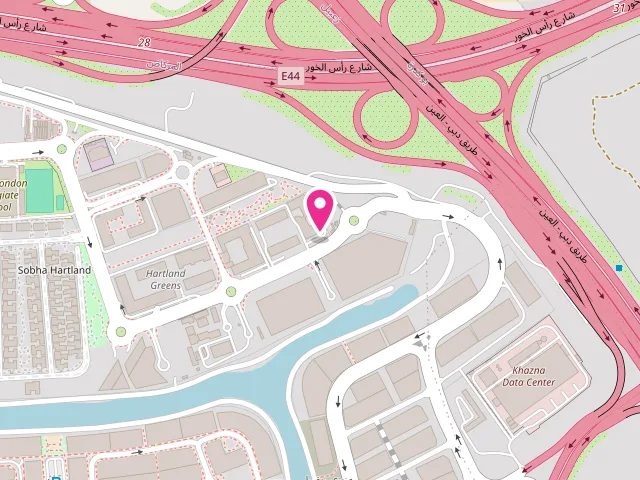 Map showing the location of White diamond laundry at Gemini splendor Building - Al Merkadh - Nad Al Sheba 1 - Dubai - United Arab Emirates