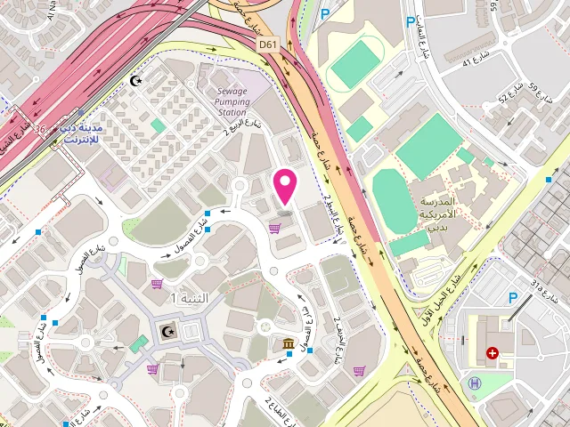 Map showing the location of White Spot Laundry LLC at Tecom Golden tulip al thanyah Dubai - الثنيه الأولى - Barsha Heights - دبي - United Arab Emirates