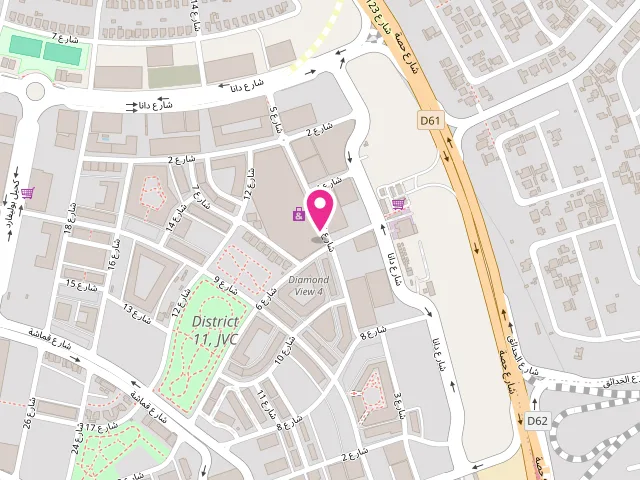 Map showing the location of White Wash Laundry Dubai at near Circle Mall - Al Barsha South Fourth - Jumeirah Village Circle - Dubai - United Arab Emirates