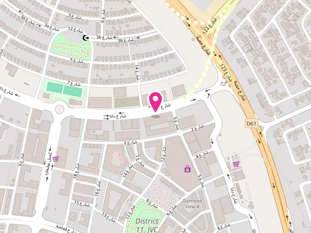 Map showing the location of Yalla Laundry at Jumeirah Village Circle - G24 Tower - البرشاء جنوب الرابعة - قرية جميرا الدائرية - دبي - United Arab Emirates